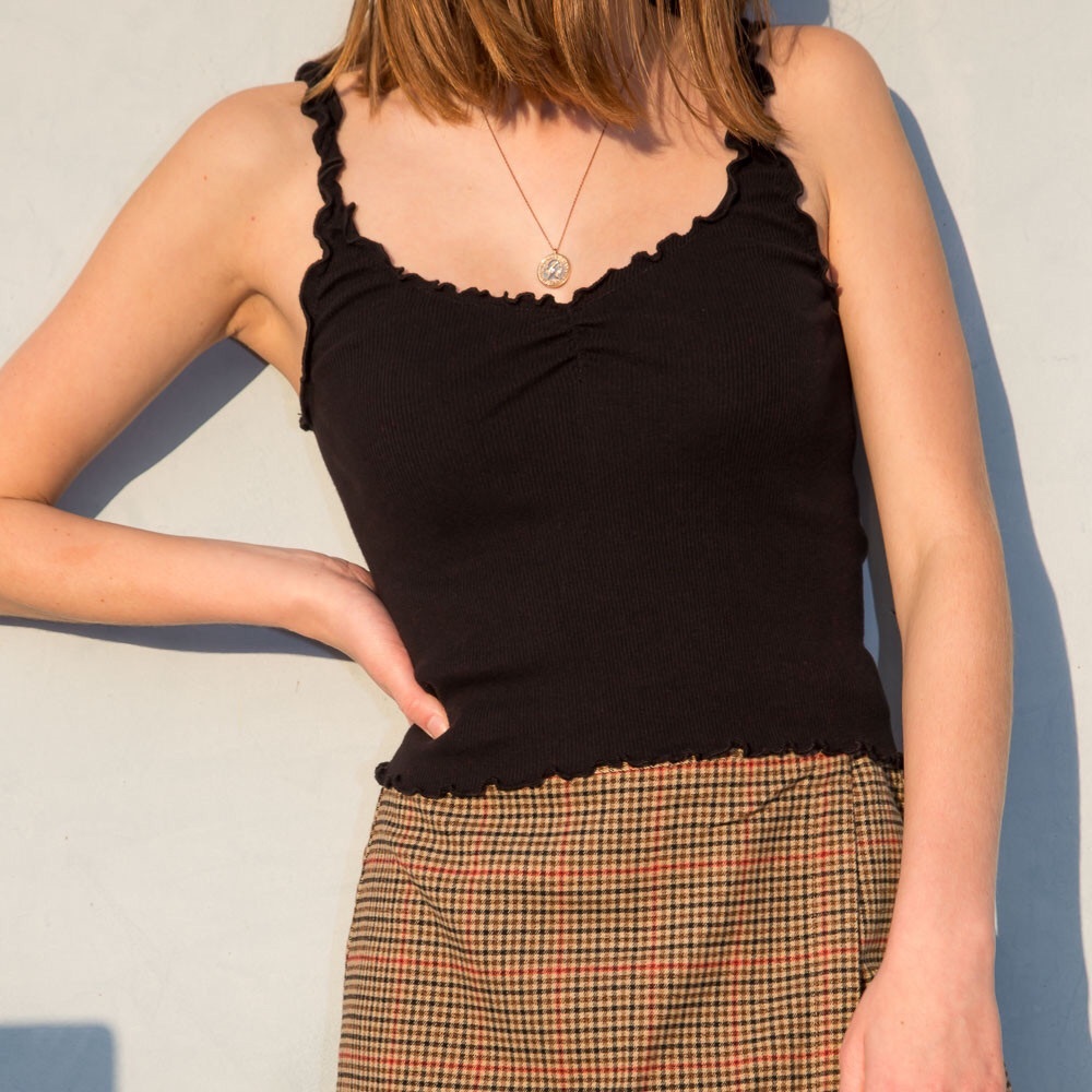 brandy melville RARE beyonca ruffle tank top